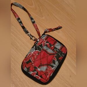 Forever Collectible Quilted Wristlet Wallet Red